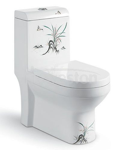 Sifonisk toalett i ett stykke 9131 C08 orkidé